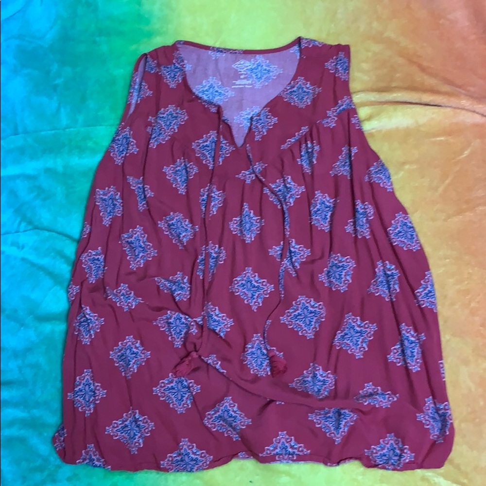 Red woman’s dress tank top